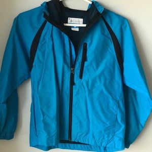 Boys Columbia rain jacket with hood